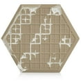 thumbnail image 6 of The Tile Project 8x10 Woodside Hexagon Porcelain Beige Floor/Wall Tile (1 Sample), 6 of 7