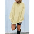 thumbnail image 2 of Sherrylily Women Oversized Long Sleeve Sweatshirts Round Neck Casual Pullover Top, 2 of 4