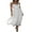 White, variant on Michellecmm Women Summer Casual Long Dress Solid Color Tie-Up Sling Dress