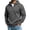 Dark Gray, variant on Hoodies for Men,Half Zip Long Sleeve Casual Solid Sweatshirt with Kangaroo Pocket for Outdoor Hiking Trips