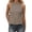 Coffee, variant on Fshinging Essentials Women's Tank Top Ruffle Hem Summer Sleeveless Plaid Tie Back Crop Gingham Camisole Slim Fit Shirts Coffee L