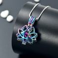 thumbnail image 3 of Lotus Flower Urn Necklace for Women Men Ashes Stainless Steel Cremation Jewelry Memorial Keepsake Gifts for Ash Holder, 3 of 7