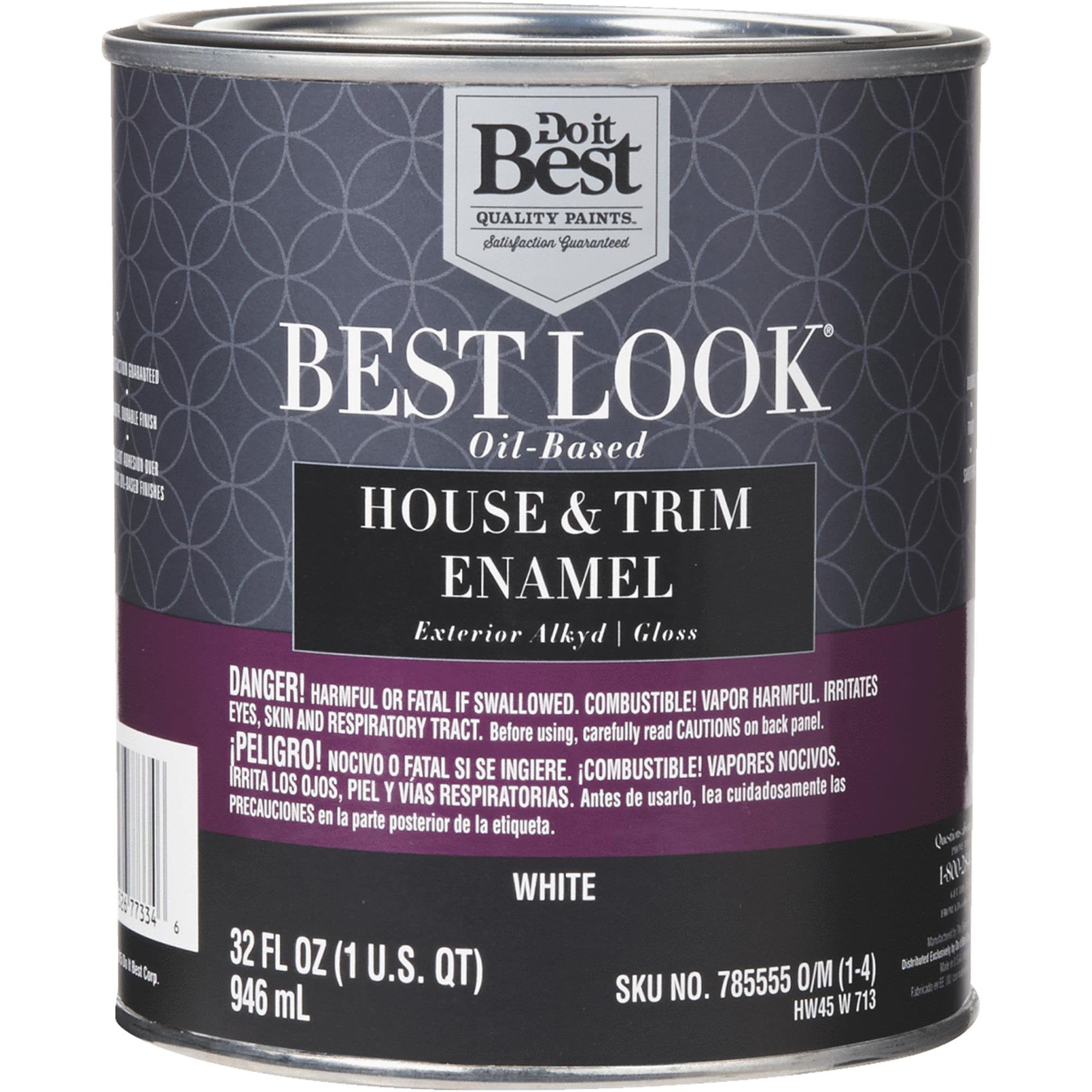 Best Look OilBased Alkyd Gloss Exterior House & Trim Enamel Paint