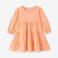 thumbnail image 2 of mgoYE Girl Long Sleeve Dress Tiered Ruffle Swing Tunic Shirt Dress, 2 of 9