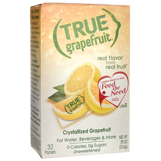 True Lemon Drink Mix, .90 oz, Grapefruit, 32 Packets (Pack of 1