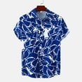 thumbnail image 2 of Mens Casual Hawaiian Shirts Tropical Vacation Short Sleeve Button Down Tops Summer Fashion Beach Relaxed Fit Retro T Shirts, 2 of 4