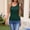 Green, variant on Womens Double Strap Tank Tops Fitted Scoop Neck Sleeveless Ruched Basic Tee Slimming Layering Undershirt Summer Casual Workout Tops Stretch Cotton