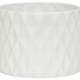 thumbnail image 6 of Sagebrook Home 8" Ceramic Diamond Planter With  Wood Stand, White, Round, Ceramic, Contemporary, 8"L X 8"W X 9"H, Diamond, 6 of 9