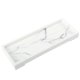 thumbnail image 1 of EeaseMX Bandejas de almacenamiento con diseño de mármol, bandejas de soporte para baño, bandeja para tanque de inodoro para el hogar, hotel (blanco), 1 of 8