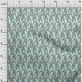 thumbnail image 2 of oneOone Silk Tabby Fabric Leaves & Floral Block Print Fabric BTY 42 Inch Wide, 2 of 5