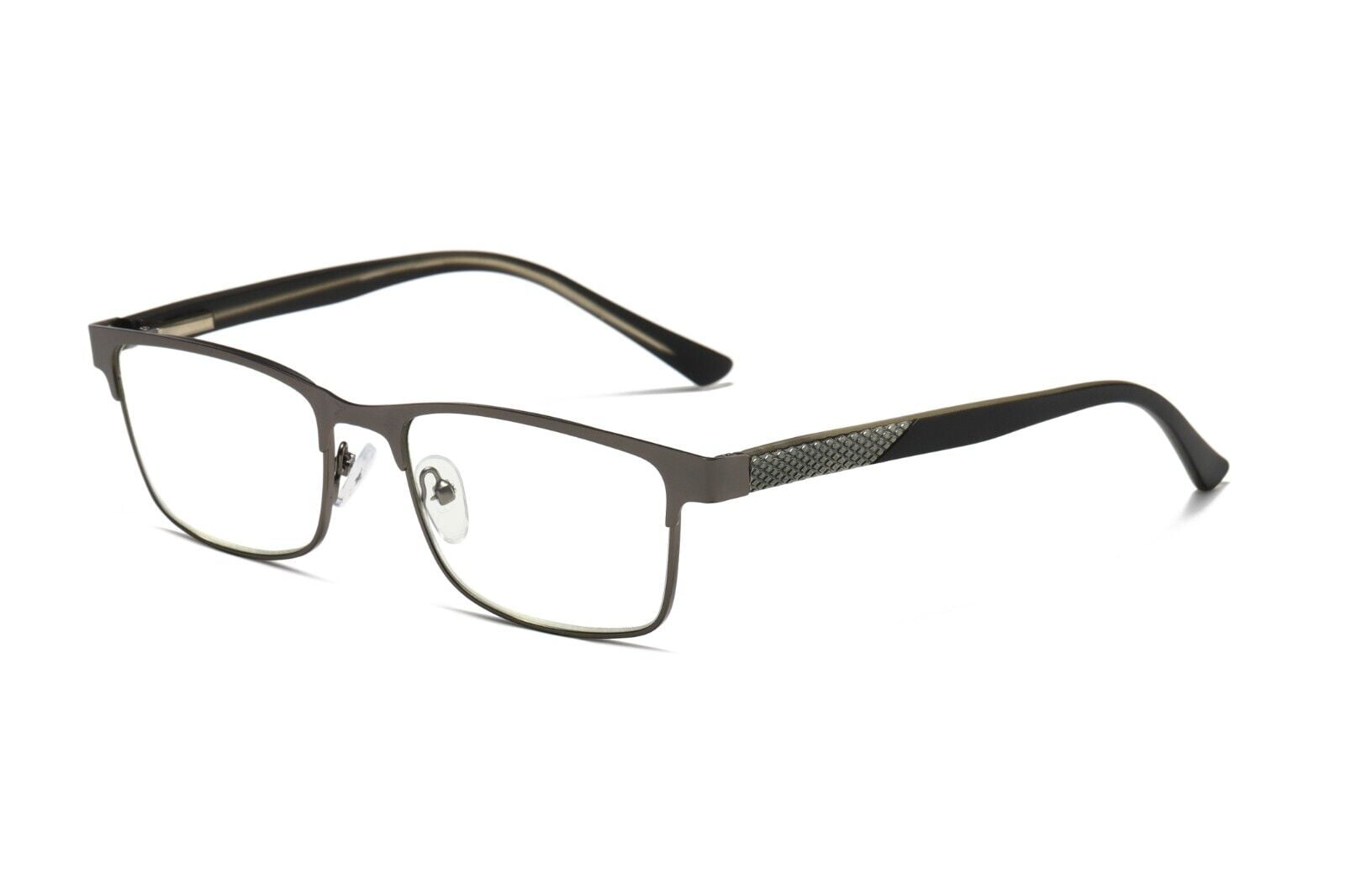 8 Pairs Mens Metal Frame Spring Hinge Blue Light Blocking Reading Glasses Readers +4.00
