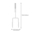 thumbnail image 2 of RENACLIPY 4Pcs Door Robe Hook Iron White for Back Door Hanger Hook in Kitchen, 2 of 8