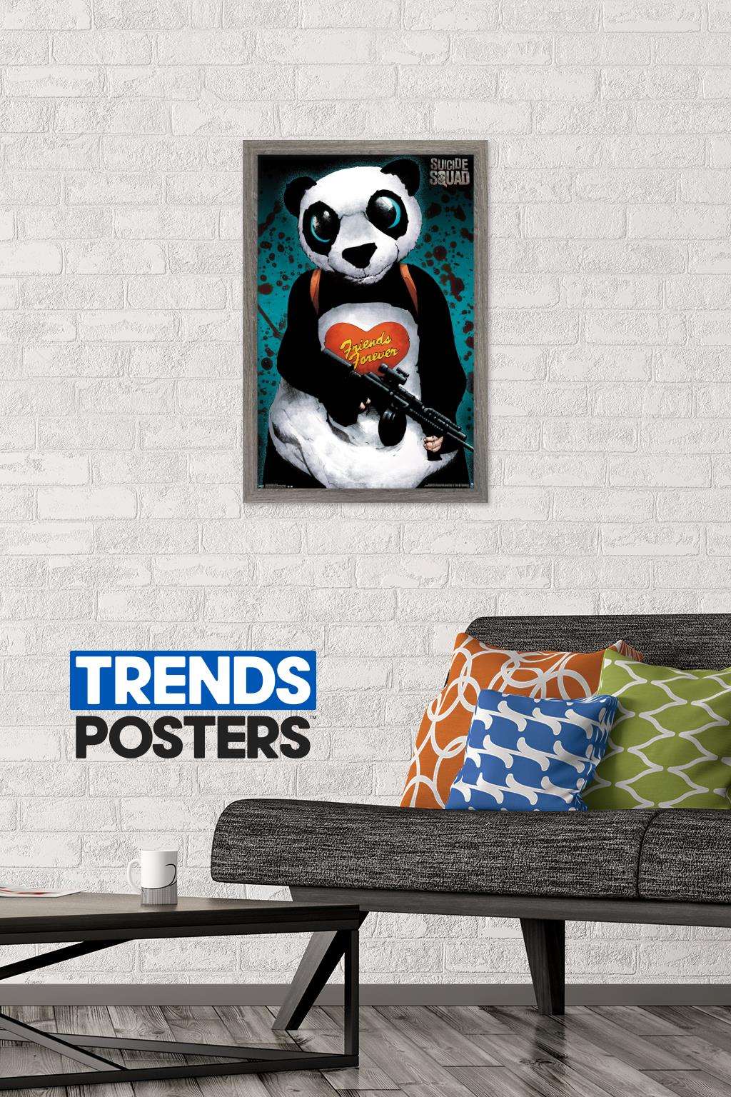DC Comics Movie - Suicide Squad - Panda Wall Poster, 14.725" x 22.375", Framed