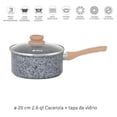 thumbnail image 5 of Olla Hudson 20cm Aluminio Forjado 4mm Antiadherente Granito con tapa cristal y cucharon nylon, 5 of 5