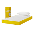 thumbnail image 1 of Colchón de Espuma Nooz Original 20cm Individual Adulto y 2 Almohadas Essential de Espuma Triturada blanco Individual, 1 of 7