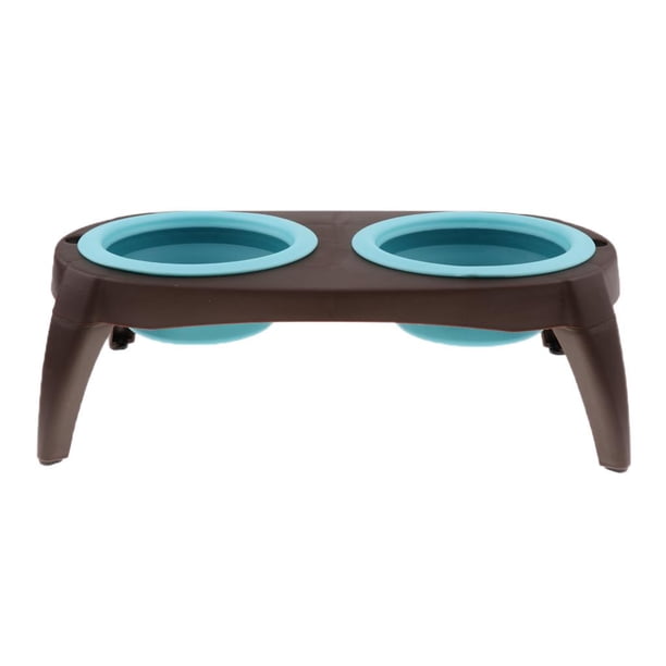 Tazón de Fuente Plegable de Perro de Animal Doméstico Alimenta de Alimentador Animal Doméstico 40 *21.5 X 13cm - Azul Colco Cuenco plegable para perro