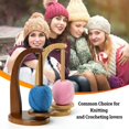 thumbnail image 3 of Holder Knitting Crochet Wooden Frame Spool Holder Stand Yarn Crocheting Wooden Thread Spool Accessories Winding Wool Spool, 3 of 7