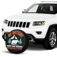 thumbnail image 5 of Go Outside Worst Case Scenario a Bear Kills You Rv Spare Tire Cover, Camper Spare Tire Cover, Spare Tire Cover for RV Trailer, Camper Wheel Protectors Trailer Rv SUV Truck Travel Trailers 15 inch, 5 of 9