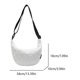 thumbnail image 5 of Bolso Hombro Hobo Acolchado Bandolera Algodón Crescent para Mujer (Beige), 5 of 8