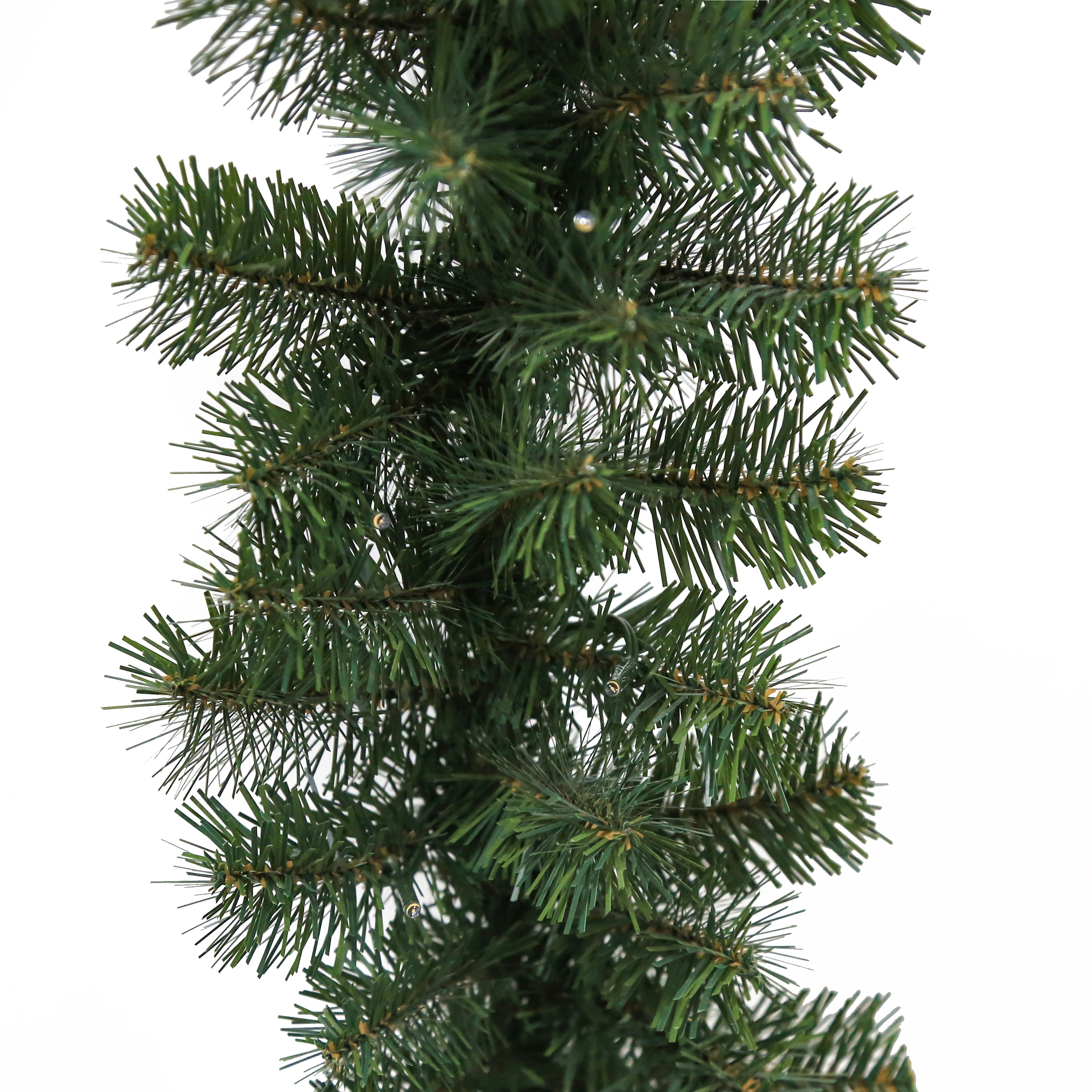 Holiday Time 197in Prelit Christmas Garland, Green, 150 Lights, HOLIDAY TIME PL 197IN PRELIT GARLAND