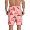 thumbnail image 3 of Bixox Men's Cute Mushroom1 printed lightweight casual shorts, soft sleep shorts with pockets., 3 of 7