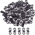 thumbnail image 4 of LACKUST S Hooks for Hanging Clearance,100pcs Black S Shaped Gutter Hanging Hooks for Wedding Outdoor Securing Lights,black, 4 of 7