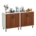 thumbnail image 1 of Costway Ensemble de 2 Buffets de Rangement Armoire de Cuisine avec Étagère Réglable, 1 of 10