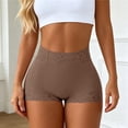 thumbnail image 4 of lnmuld Solid High Waist Lace Shapewear Shorts Butt Lifter Seamless Body Shaper for Women Color:Brown,Size:XL, 4 of 5