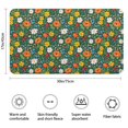 thumbnail image 3 of Pioneer Flower Floral Print Pattern Bathroom Rugs Mat, Non Slip Microfiber Bathroom Rug with Rubber Backing, Soft Mats for Bathroom Floor Tub Shower, 17"x30", 3 of 5