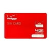 Verizon Wireless Micro 4G LTE Certified 3FF SIM Card