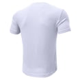 thumbnail image 5 of Men's Henley Shirt Short Sleeve Vertical Ribbed Textured T-Shirt 4 Button Placket Regular Fit Casual Summer Tops for Daily Wear,XL, 5 of 5