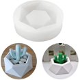 thumbnail image 5 of 4 Uds molde de arcilla cerámica DIY plantas suculentas de silicona moldes para jarrones de hormigón artesanía hecha a mano pastel Pizza gelatina microondas, 5 of 5