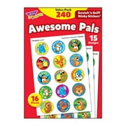 Trend Enterprises Awesome Pals Scratch 'N Sniff Stinky Stickers, 15 Designs, 1 Scent, Pack of 240