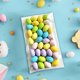 thumbnail image 4 of Decoraciones de Pascua, adornos de Pascua, regalos de Pascua, huevos de Pascua, mini huevos de paloma, decoración de coronas DIY, huevos de Pascua con lunares, huevos de Pascua, 4 of 9