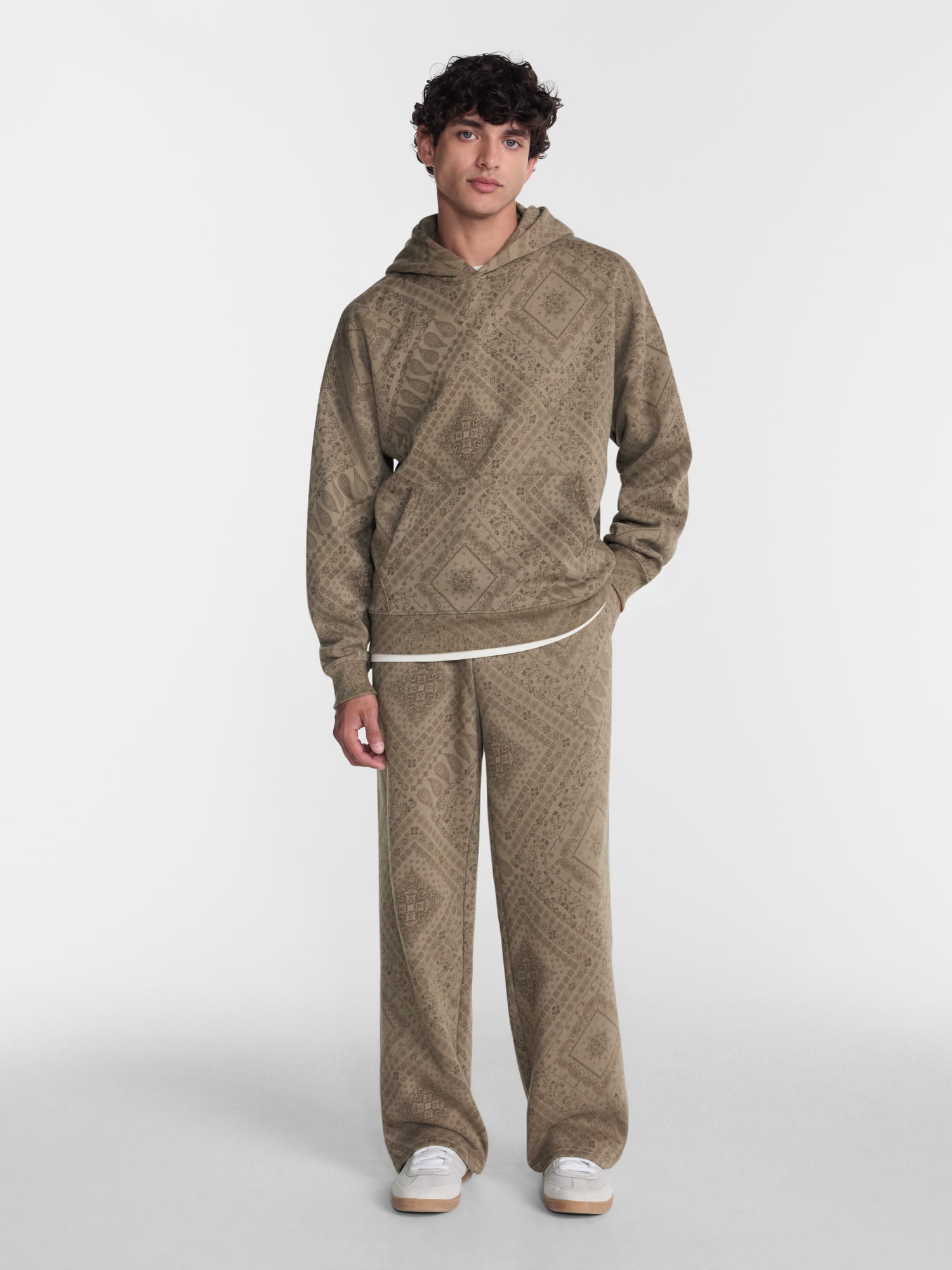 No Boundaries Fleece Open Hem Sweatpants, Men's XS-5XB