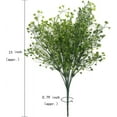 thumbnail image 5 of Artificial Greenery, Plastic Plants Fake Bell Grass Flowers Lifelike Patio Yard Corridor Indoor Outdoor Home Garden Balcony Party Pot Planter Filler Table Arrangement Decoration Purple 4 pcs, 5 of 5