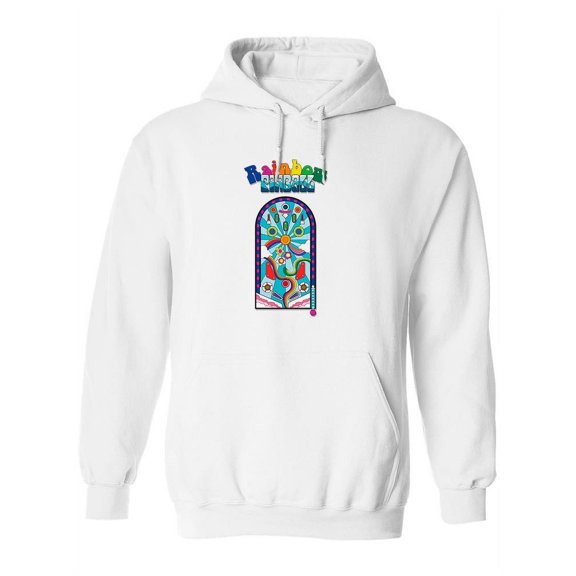 Rainbow Pinball Game Hoodie Women -Image by Shutterstock, Female x-Large