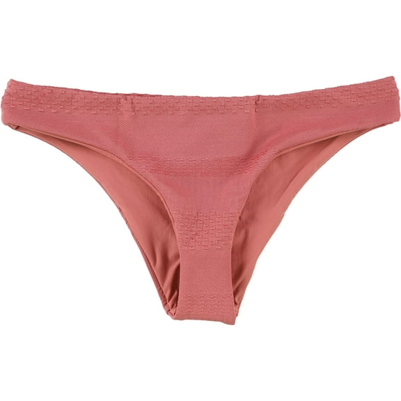 Tavik Womens Ali Moderate Textured Bikini Swim Bottom, Pink, Medium