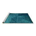 thumbnail image 2 of Ahgly Company Machine Washable Indoor Rectangle Abstract Turquoise Blue Modern Area Rugs, 5' x 7', 2 of 4