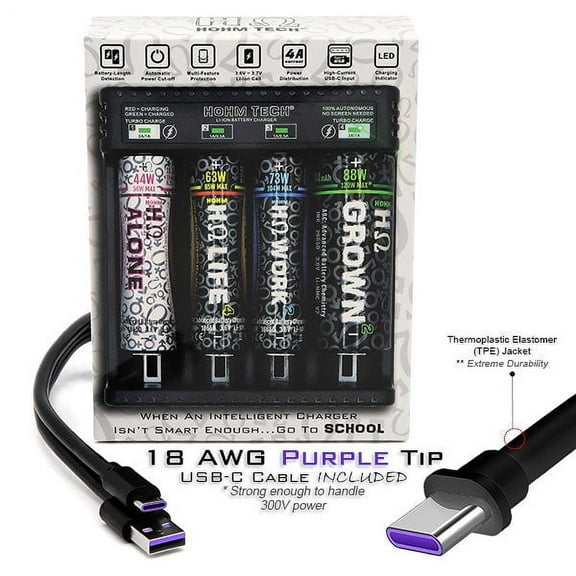 Hohm School 4 Slot Battery Charger for Rechargeable Battereis