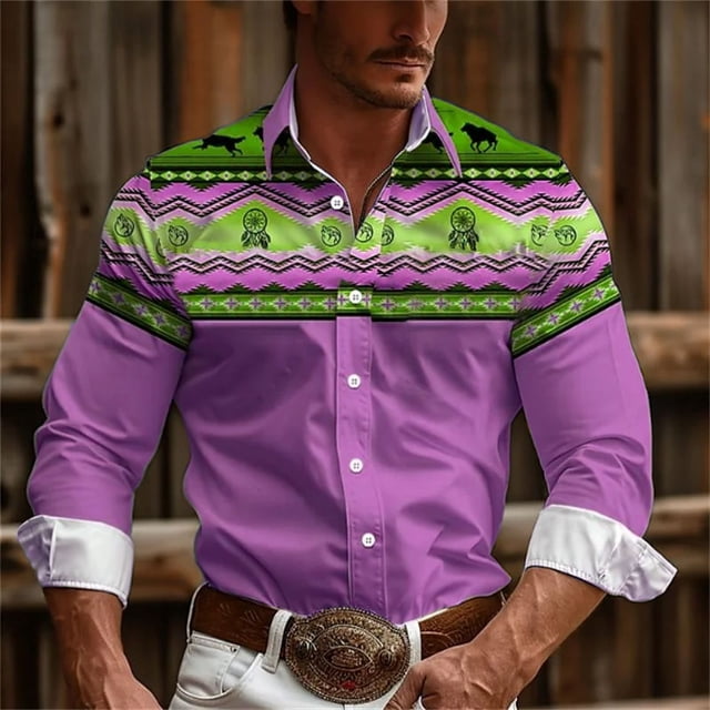 Camisas de moda para hombre estilo retro con estampado floral suaves cómodas rosas azules y verdes informales para exteriores para calle tallas grandes tallas europeas