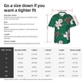 thumbnail image 5 of Sikiie Gingerbread Snowman Cookies Print Men's Hawaiian Shirt, Summer Beach Button Pocket Short Sleeve T-Shirt,Large, 5 of 7