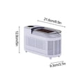 thumbnail image 3 of Portable Countertop Ice Maker, Produces Solid Square Ice Cubes in 15 Mins, Includes Car Cord for Camping and RV Trips, 3 of 8