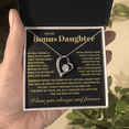 thumbnail image 5 of Bonus Daughter Gift, Forever Love Heart Necklace, Perfect for Birthday, Christmas, Graduation, 5 of 8