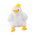 thumbnail image 2 of Juguete de pato de peluche, almohada para dormir, pato, animal de peluche, juguete, muñeco de peluche para niños, Blanco, 2 of 9