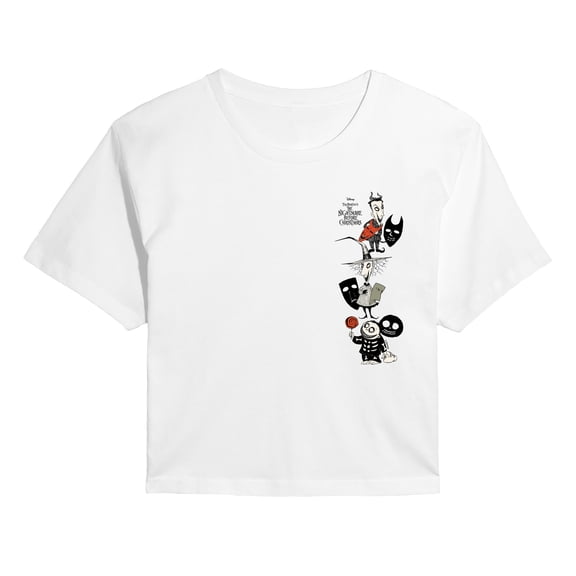 The Nightmare Before Christmas - Shock Lock Barrel - Juniors Cropped Graphic T-Shirt