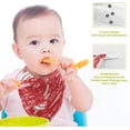 thumbnail image 3 of Coolnut Sweet Christmas Snowflake Baby Muslin Washcloths Face Towel, 3 PCS Red Burp Cloths Cotton Wipes Infant Wash Cloth for Newborn Boys Girls 12x12 inches, 3 of 6