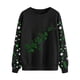 thumbnail image 2 of TaTaai St Patricks Day Sweatshirt Women Shamrock Long Sleeve Shirt Irish Festival Holiday Crewneck Causal Top Gift, 2 of 5