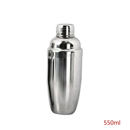 

enquiret 250-750ML Stainless Cocktail Shaker Set Maker Mixer Martini Bar Bartender Tool 550ML