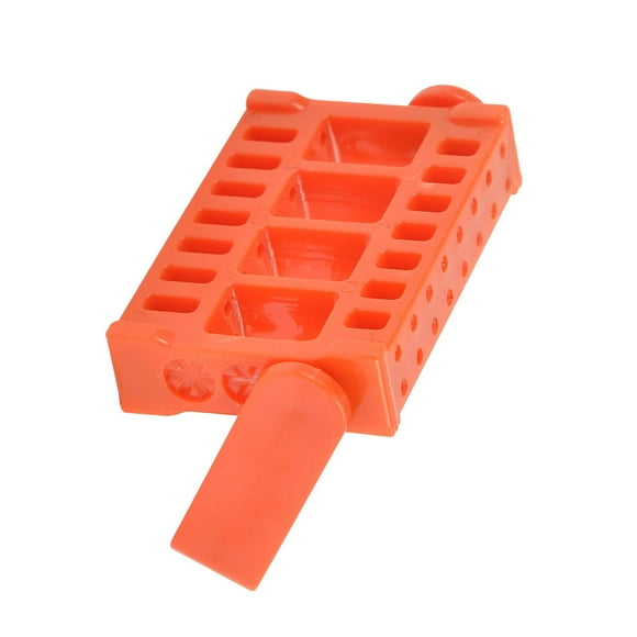 Qarigey Soporte para brocas para uñas, soporte para exhibición de uñas, soporte para cabezal de molienda, caja de almacenamiento portátil, soporte Juegos de manicura Naranja Qarigey CE014686-04